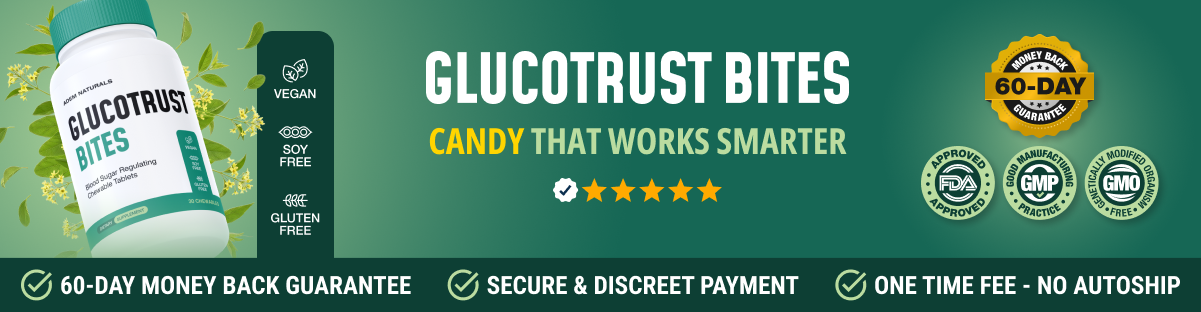 GlucoTrust Bites promotional banner